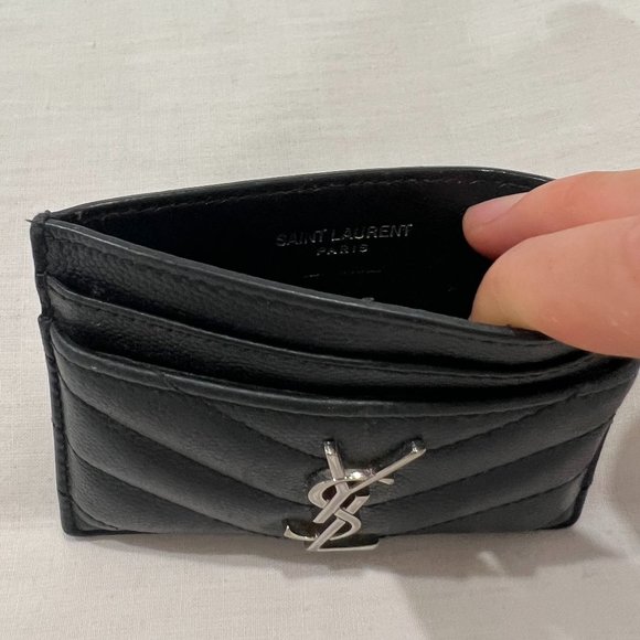 Saint Laurent Monogram Matelassé Leather Card Case - Picture 5 of 9